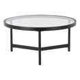 thumbnail image 1 of Henn&Hart Table Basse 32" en Métal/verre Finition Bronze Noirci, 1 of 7