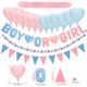 thumbnail image 4 of Set de banner para revelación de género TONGQI, 12 globos y pompones, 4 of 6
