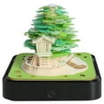 Desk 3D Memo Pad 2024 Calendar Creative Panoramic Calendar with Light