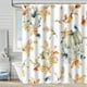 thumbnail image 4 of Bathing Curtain Pumpkin Maple Leaf Bathroom Water Proofing Punching Proof Curtain Partition Door Curtain Shower Curtain, 4 of 6