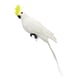thumbnail image 1 of Pájaros artificiales Pájaro Loro Modelo Modelo Escultura Simulación Loro Emplumado Blanco, 1 of 8