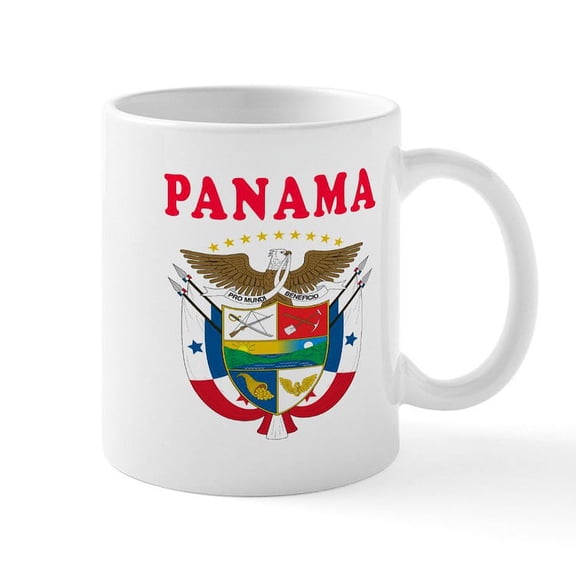CafePress - Panama Coat Of Arms Designs Mug - 11 oz Ceramic Mug - Novelty Coffee Tea Cup