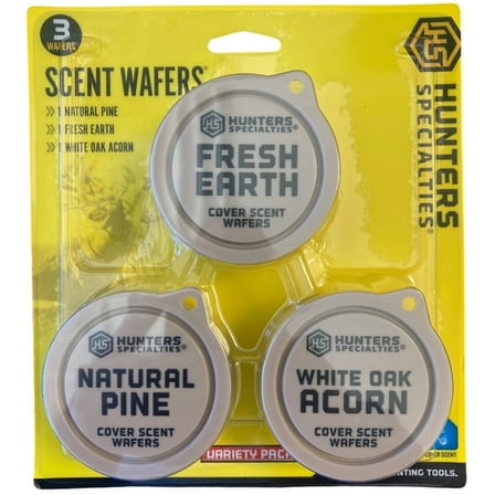 Hunters Specialties Variety Pk 3 Scent Waffers - Fresh Earth/Acorn/Pine
