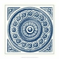 thumbnail image 2 of Vision Studio 12x12 White Modern Wood Framed Museum Art Print Titled - Indigo Medallion V, 2 of 4