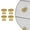 Brass, variant on Lumi Home Furnishings Cabinet Knob Vintage Antique Nickel 8-Pack