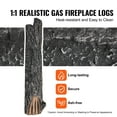 thumbnail image 5 of VEVOR Gas Fireplace Logs, Large Ceramic Logs for Fireplace Decorative,Indoor or Outdoor 8 Pcs - Black, 5 of 5