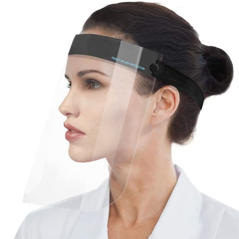 1 pcs Transparent Safety Shield Adjustable All Protection Face Shield