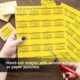 thumbnail image 6 of Yellow Sticker Paper, 8.5 x 11 Full Sheet Label, 100 Sheet Pack, Inkjet or Laser Printer, Online Labels (Color: Yellow), 6 of 9