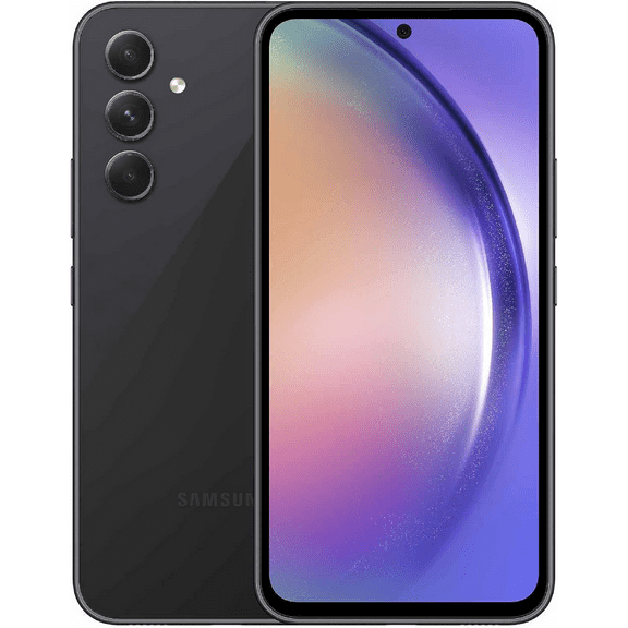 Pre-Owned Samsung Galaxy A54 5G A Series Cell Phone, Factory Unlocked Android Smartphone, 128GB, 6.4” Fluid Display Screen, Hi Res Camera, Long Battery Life, Refined Design, US Version, 2023, Awesome Graphite