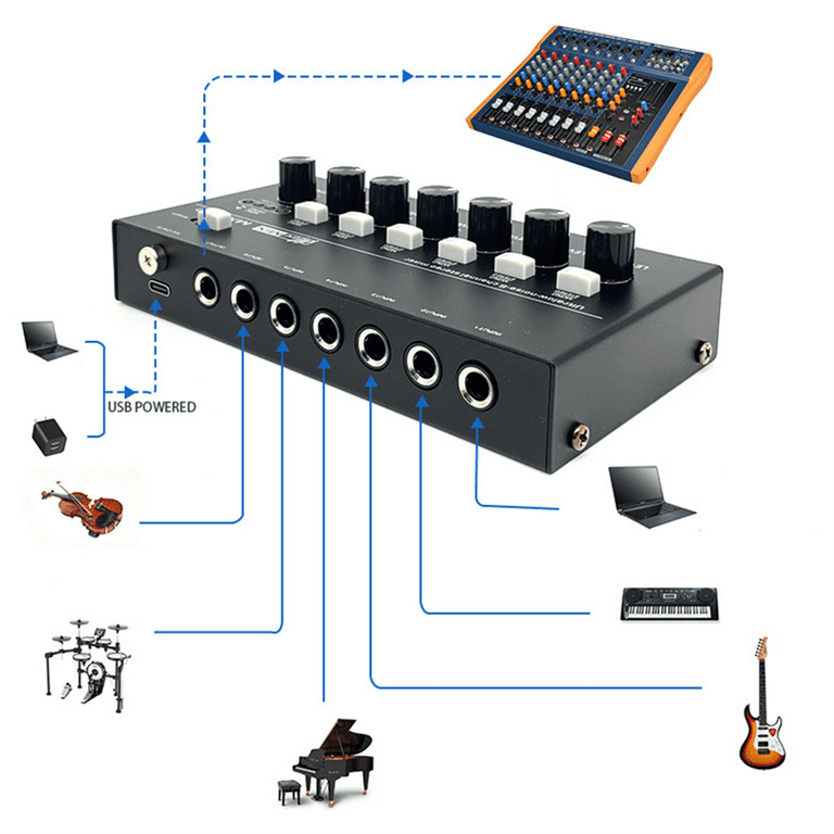 DJ機材 AMDEK STEREO 6ch mixer MXK-600 Yahoo!オークション - AMDEK Stereo 6ch Mixer MXK-600 VLY6