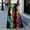 Black-P, variant on FRSASU Women's Maxi Skirt Chiffon Floral Flowy Long Skirts Summer Boho Pleated A Line Ruffle Skirt Vacation Outfits Light Blue-C