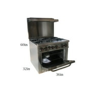 Heavy Duty commercial grade 36 ins 6b NSF oven ranges DXX-CD-R6WM