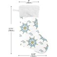 thumbnail image 2 of GZHJMY Rudder Sea Fishes Christmas Stockings 2PCS, Large Xmas Stockings Gift Decorations and Party Supplies,Used for Fireplace Decoration Socks Christmas Tree Decoration, 2 of 7