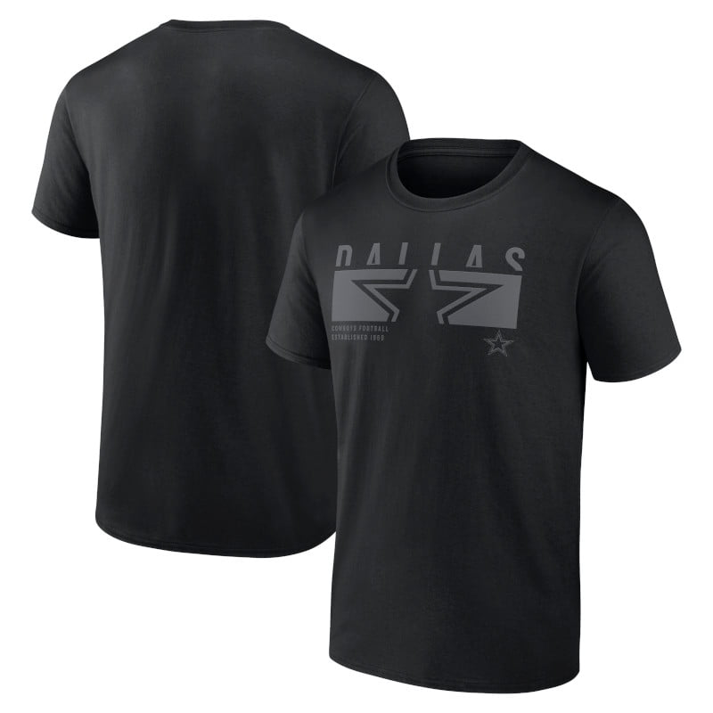 NFL Dallas Cowboys Men's T-Shirt Black Tonal – All 32 Teams Available