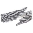 thumbnail image 1 of Anillos para Niñas Ángel y Diablo Anillo Vintage Anillo Abierto Femenino Masculino Pareja Dedo Anillo Tamaño Se Puede Ajustar Plata Blanco Variedad de Estilos, 1 of 2