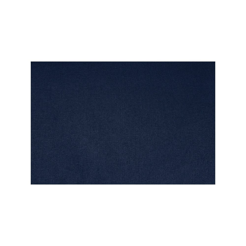 Meridian Furniture Serene Navy Durable Linen Fabric Deluxe Ottoman