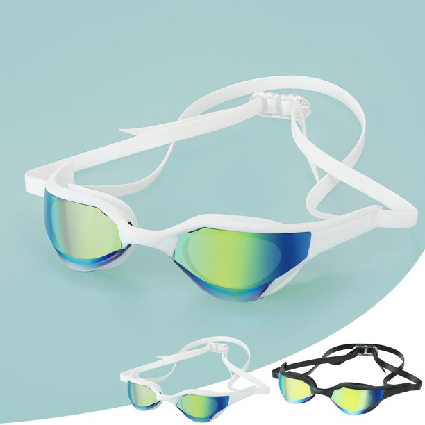 Gafas de natación de competición - Lente transparente antiempaña, montura pequeña para entrenamiento, protección UV y sellado a prueba de fugas