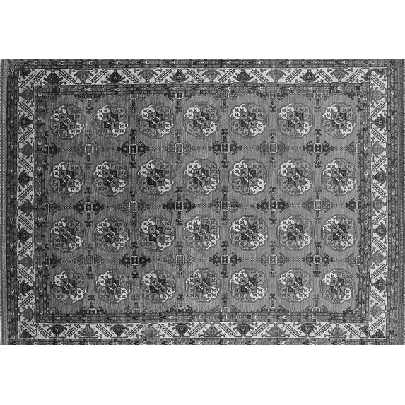 Ahgly Company Indoor Rectangle Oriental Gray Industrial Area Rugs, 2' x 3'