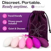 Kegel Exercise System - Pelvic Floor Exercises - Set of 6 Premium Silicone Kegel Exercise Weights & Control with Training Kit for Women: Beginners & Advanced