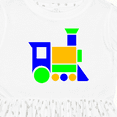 thumbnail image 4 of Inktastic Cute Colorful Train Girls Toddler Dress, 4 of 5