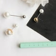 thumbnail image 4 of SmartBy Women Fashion Double Faux Pearls Brooch Safty Pin Cardigan Shawl Clip Badge Gift, 4 of 7