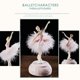 thumbnail image 5 of Ballerina Music Box Dancing Girl Swan Lake Carousel with Feather for Birthday Gift, 5 of 5