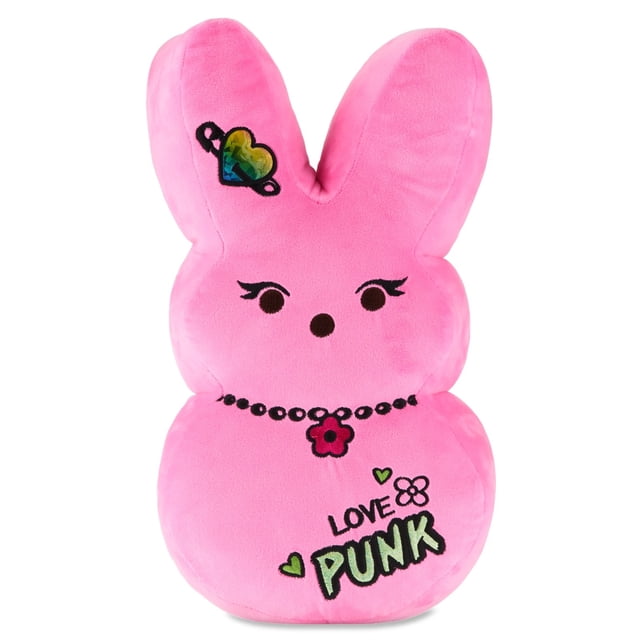 15cm Peeps Easter Bunny Plush Toy, Easter Bunny Peep Plush Collectible, Soft & Huggable Bunny Stuffed Animal Easter Decorations Doll, Easter Basket Stuffers Gifts for Kids & Adults (Light Pink)