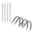 thumbnail image 1 of Paquete de 8 Bolsas de 7,9 Pulgadas con Correa de Cadena Plana, Extensor de Cartera con Cierres de Aleación, 1 of 9