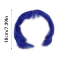 thumbnail image 3 of Cute Short Hair Headband Cat Adjustable Elastic Band Funny Cosplay Hat Fits Small Medium Large Puppy Photo Booth Party Dress Up Pet Supplies 7.09" Pet Wig, 3 of 6