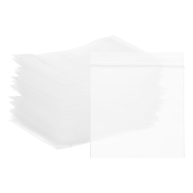 Bolsas de plástico con cierre reutilizable Uxcell, (2" x 2.8" - 3.12 Mil, transparentes) (100 piezas), bolsas con cierre hermético duraderas, adecuadas para - joyería/fotos/envíos