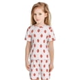 thumbnail image 2 of JUNZAN Strawberry for Boys Girls Pajama Sets Toddler Sleepwear Summer Jammies 2pcs PJs, 2 of 7