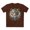 Dark Chocolate, variant on Animal Shirt, Shirt with Animals, Tee Shirt with Antique Animal Medallion