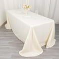 thumbnail image 2 of Efavormart 90x132" IVORY Wholesale Rectangle Polyester Round Corner Tablecloth Linen Wedding Party Restaurant Tablecloth, 2 of 10