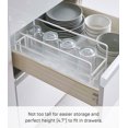 thumbnail image 5 of Yamazaki Home Glass and Mug Cabinet Organizer, White, Steel, Supports 4.4 pounds, 5 of 7