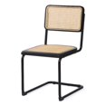 thumbnail image 1 of Gild Design House Arwan Noir Canne Manger Chaise d'Appoint Ensemble de 2, 1 of 10