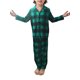 thumbnail image 2 of Conjunto de pijamas navideños a juego para toda la familia: camisa de manga larga a cuadros y pantalón con cintura elástica., 2 of 10