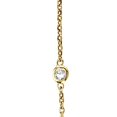 thumbnail image 4 of Diamond Station Necklace Bezel-Set in 14k Yellow Gold (0.50 ctw), 4 of 4