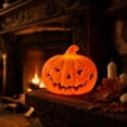 thumbnail image 6 of AZXY Halloween Lights, LED Light Up Halloween Pumpkins Tabletop Decor, Jack O Lantern Electronic Candle Ornament, Indoor Outdoor Halloween Decorations for Home Party Yard Porch Halloween Decor, 6 of 6