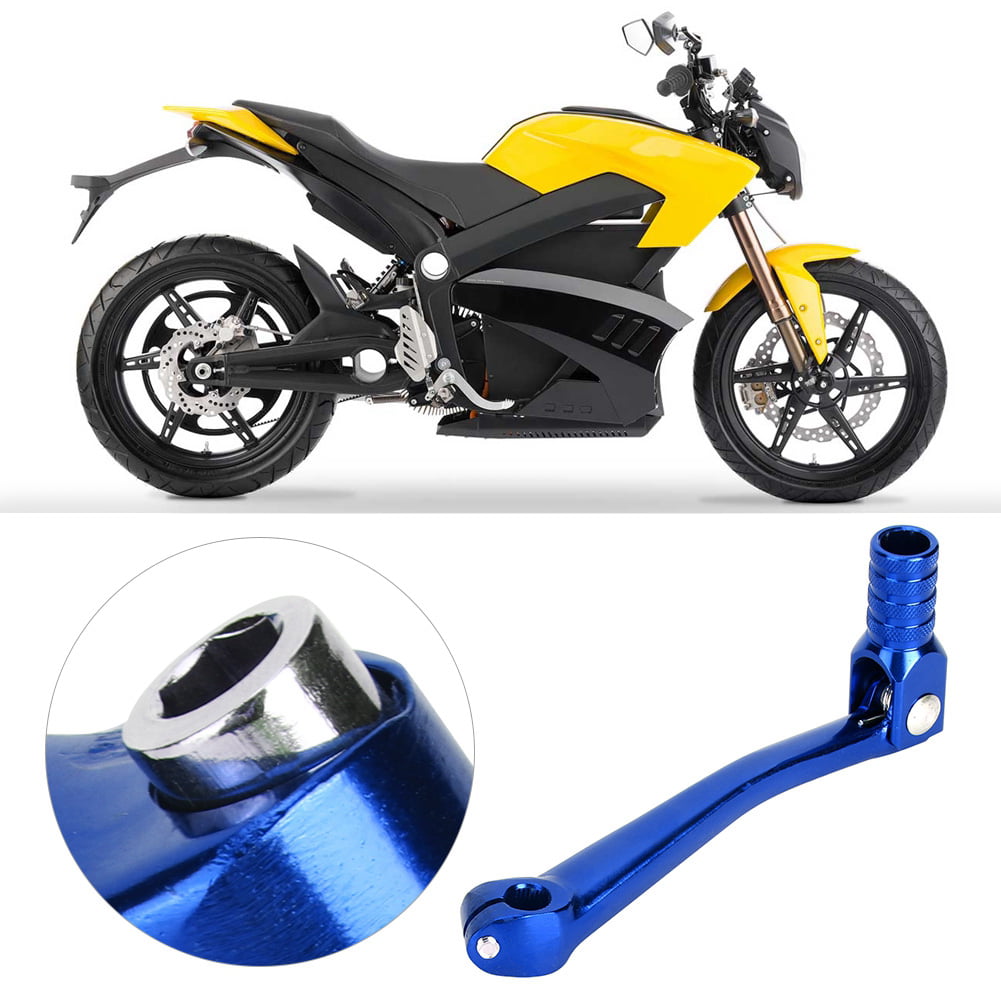 Gear Shift Lever for Motorcycle-Universal Motorbike Modification Accessory CNC Aluminum Alloy Gear Shift Lever Color : Blue