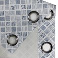 thumbnail image 4 of Ambesonne Indigo Grommet Curtain, Square Shaped Lines Dots, 50" x 108", Indigo, 4 of 6