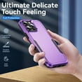 thumbnail image 6 of Entronix Magnetic Heavy Duty Sleek Case Designed for iPhone 16 Pro Max Shockproof Drop-Proof, Purple, 6 of 7