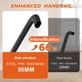 thumbnail image 4 of OBENSKY Walking Treadmill for Seniors, Treadmills for Home with Long Handles for Balance, Joint-Friendly Shock Absorption, App & Heart Rate Monitor, 4 of 12