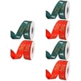 thumbnail image 2 of 6 pcs /Package Christmas Decoration Ribbon Printed Ribbon DIY Supplies Xmas Ribbon, 2 of 8