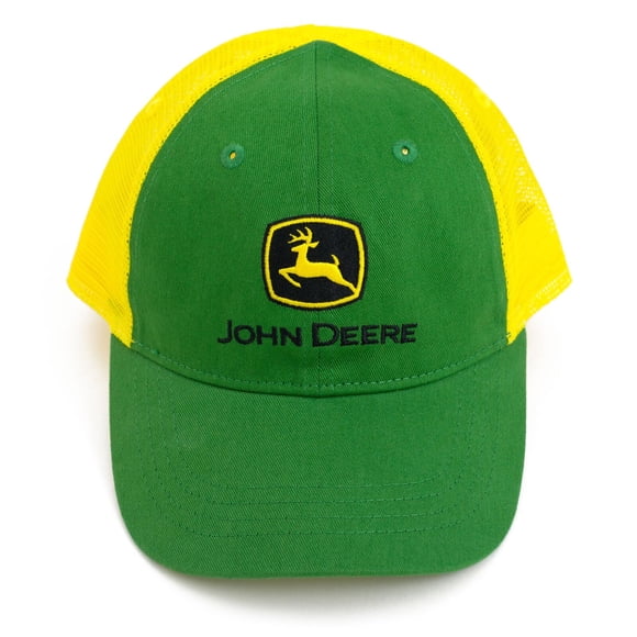 Gorra de béisbol John Deere juvenil de malla ajustable tipo snapback