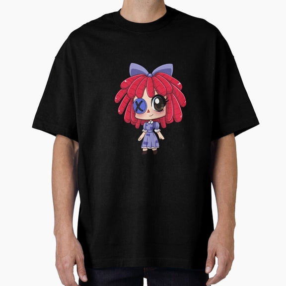 Ragatha Chibi Digital Circus-Inspired Oversized Cute Art Unisex T-Shirt, up to size 5XL