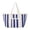 Blue, variant on Tachiuwa Striped Tote Bag Errands Stylish Office Handbag Shoulder Bag Women Bag Beach Blue