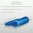 thumbnail image 5 of Core Products AB Contour Cervical Support Pillow, Satin - Blue, 5 of 6