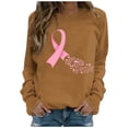 thumbnail image 1 of Longues T-Shirt Blouse Mode Femmes à Manches Col Rond Imprimé Chandail en Molleton Hauts, 1 of 1