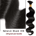 thumbnail image 5 of Ustar Bulk Hair for Micro Braiding Hair Weave 100 % Unprocessed Virgin Remy Brazilian Human Hair Bundles 100g Natural Color Weave Hair Body Wave Hair 20", 5 of 5