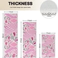 thumbnail image 4 of Pioneer Flower Floral Print Pattern Kitchen Rugs Sets Of 3,Kitchen Runner Rugs Non Skid Washable,Decorative Kitchen Floor Mats for Kitchen,Sink,Laundry,17"x30"+ 17"x47" + 17"x59", 4 of 6